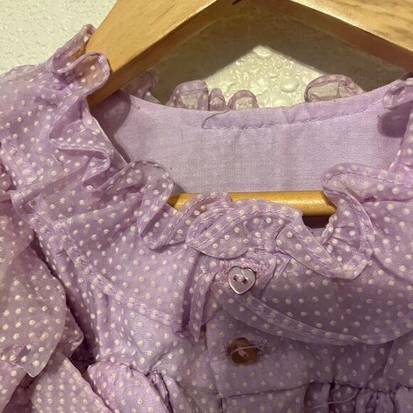 Martha's Miniatures Ruffle Vintage Girls Dress 12m - Picture 3 of 5